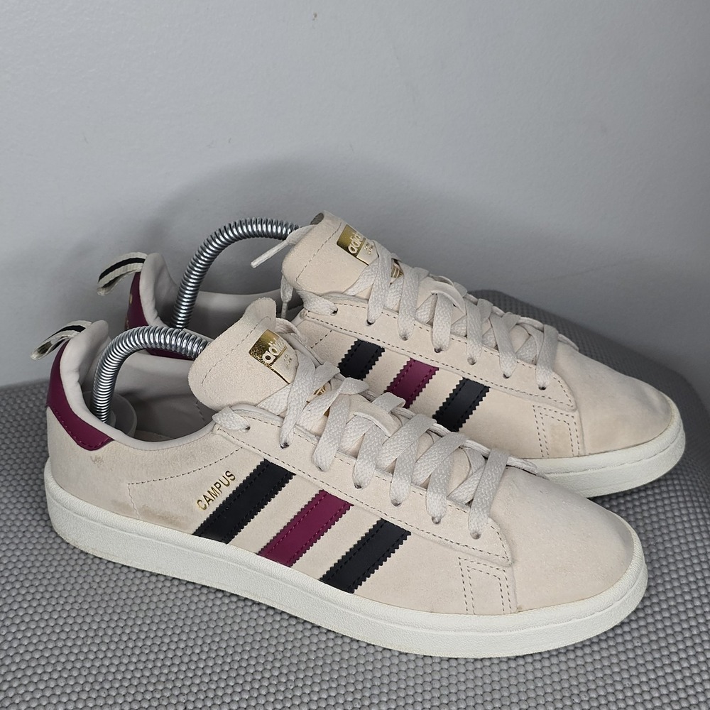 ADIDAS CAMPUS CLEAR BROWN/CORE BLACK/MYSTERY RUBY CQ2048 / Men Size 7 /‎ Wmn 8.5